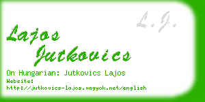 lajos jutkovics business card
